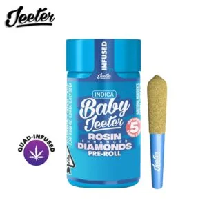 BABY JEETER – ROSIN ENHANCED DIAMONDS – 5X 0.5G PREROLLS